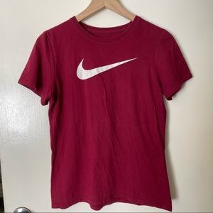 red nike t-shirt